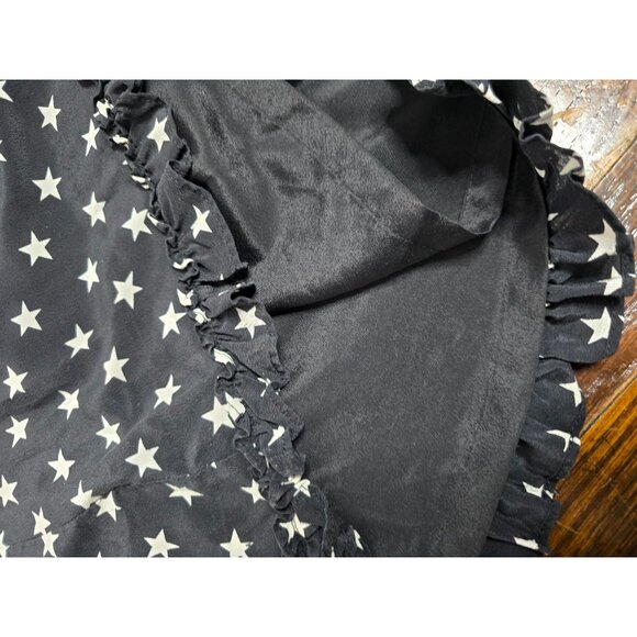 J. Crew Collection Star Print Dress Black Silk - Picture 14 of 15